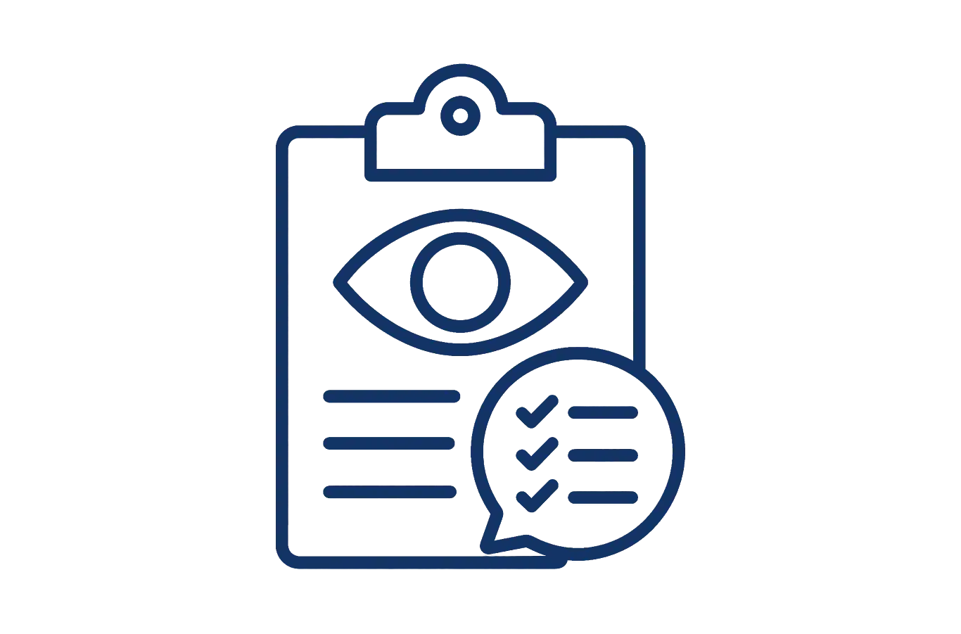 Vision and health history icon