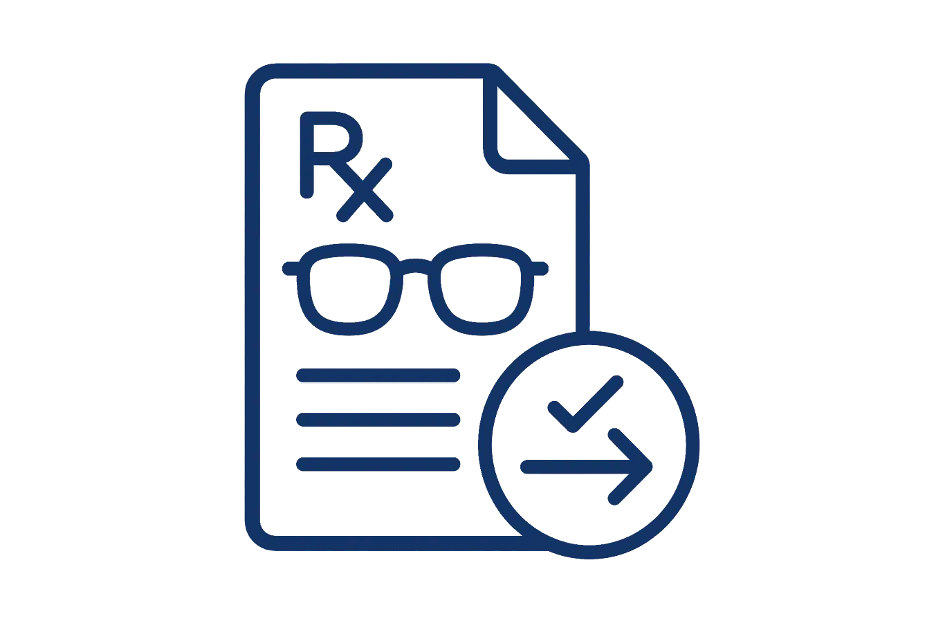 Prescription and next steps icon
