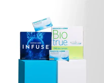 Bausch + Lomb contact lenses
