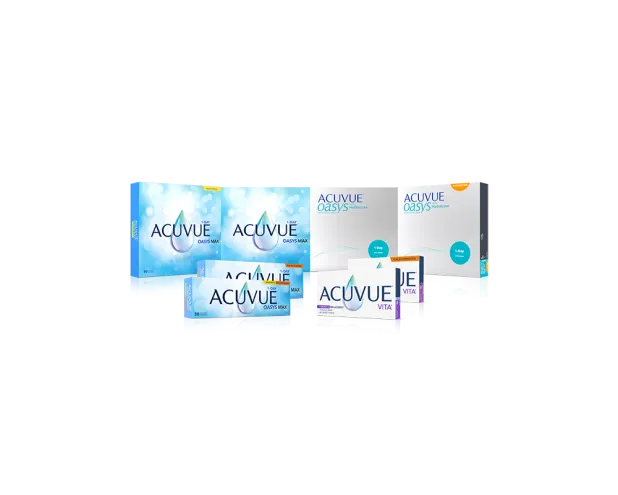 Acuvue contact lens boxes
