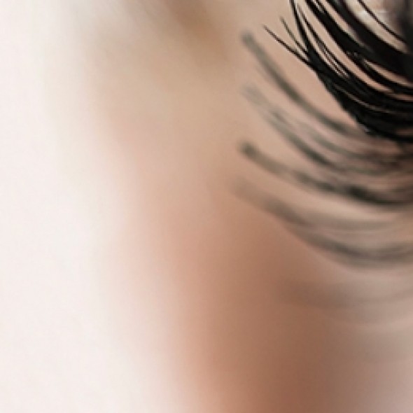 Green eyeball close up