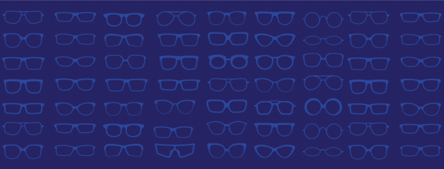 Alternating frames in different shades of blue.