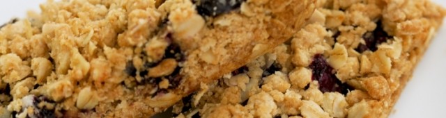 Blueberry oatmeal bars