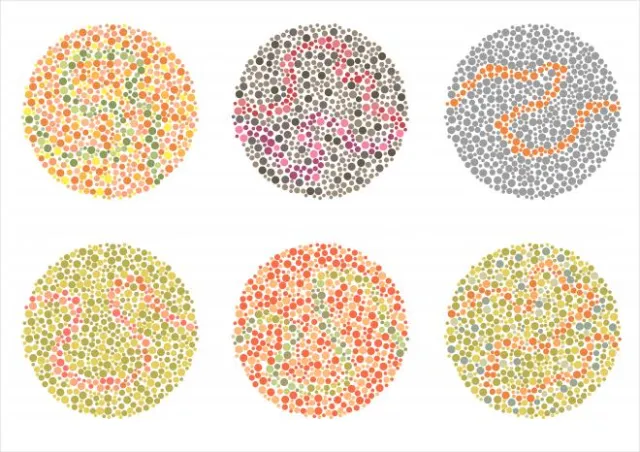 Ishihara color blindness test