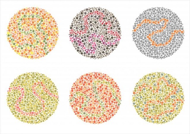 Ishihara color blindness test