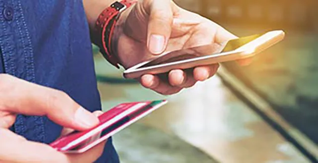 Inputting credit card info to phone