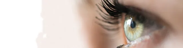 Green eyeball close up