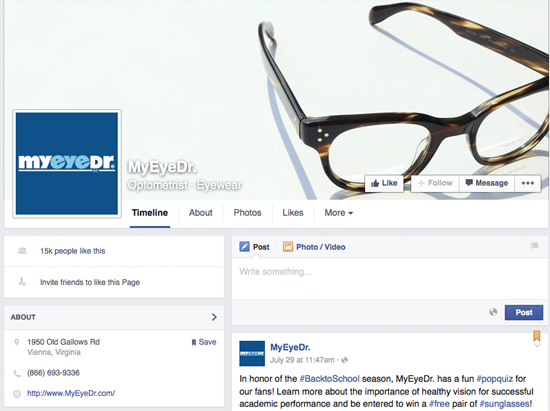 my eye dr social