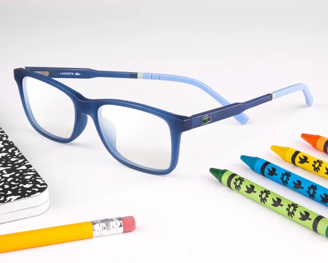 Lacoste Blue Kids Glasses and More at MyEyeDr.