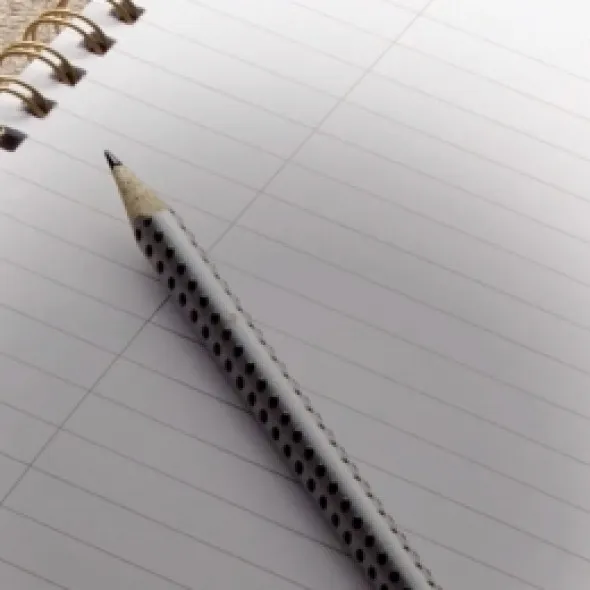 pencil and notebook