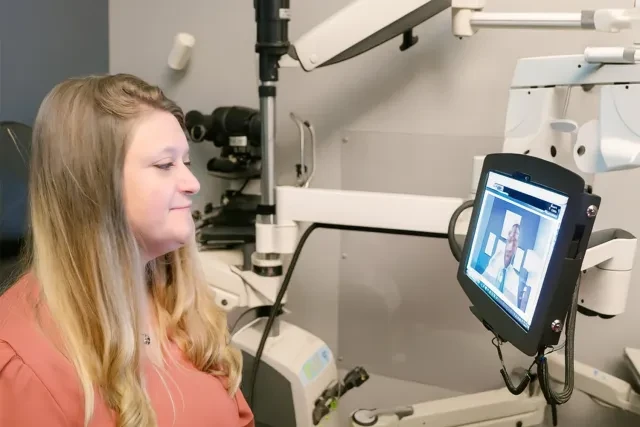 video assisted eye health exam